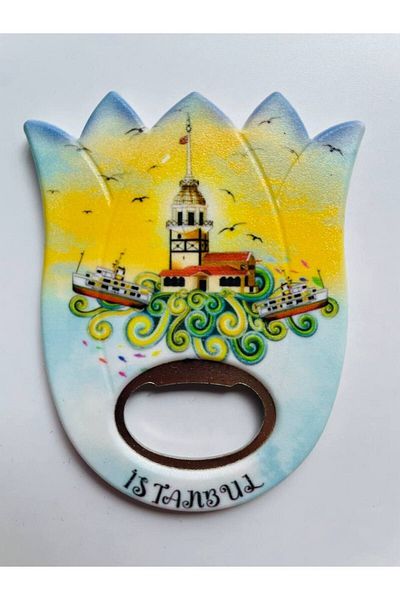 GALATA GIFT Tulip Shaped, Istanbul Themed Bottle Opener, Opener Magnet