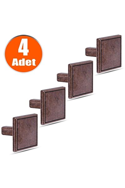 Badem10 4 штуки квадратних металевих кнопок, зістарені під антикваріат - меблі, кухонні шухляди, шафи та ручки