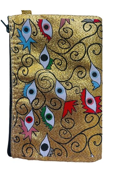 GALATA GIFT Women's Medium Size Wallet - Stylish, Zippered, Lined, Rug Patterned Coin Wallet 15x10