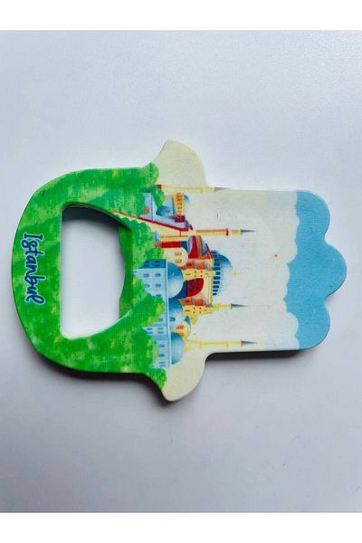 GALATA GIFT Deschizător de sticle în formă de mână de Fatman, cu tematică Istanbul, magnet pentru deschidere