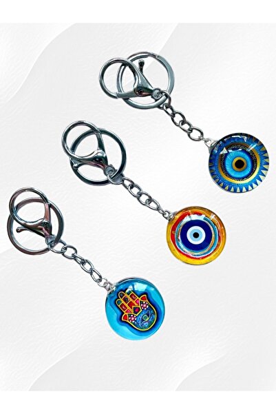 GALATA GIFT Breloc pentru casă și birou 3 bucăți - epoxidic robust, cadou cu două fețe