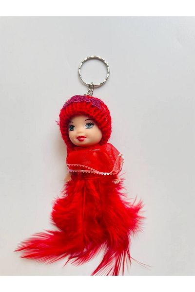 GALATA GIFT 13cm Cute Furry Bag Ornament - Keychain with Baby