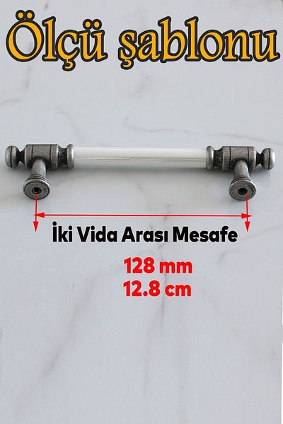 Badem10 Limira (PREMIUM) Porțelan sidef antic argintiu antic 128 mm Mobilier bucătărie dulap mâner mâner