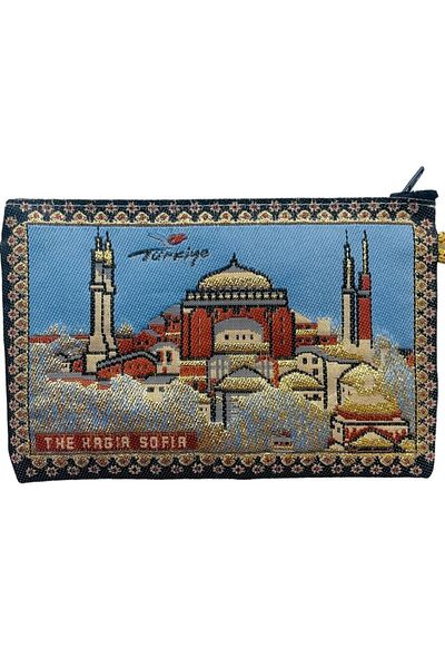 GALATA GIFT Portofel de damă de mărime medie - elegant, cu fermoar, căptușit, portofel pentru monede cu model Kilim 15x10