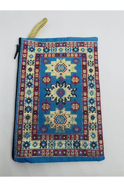 GALATA GIFT Women's Medium Size Wallet - Stylish, Zippered, Lined, Rug Patterned Coin Wallet 15x10