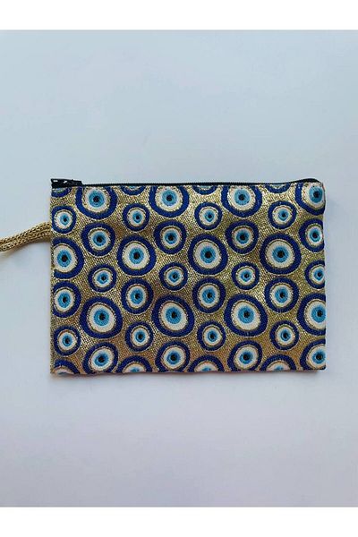 GALATA GIFT Women's Wallet with Evil Eye, Medium Size Stylish Zippered, Lined Wallet