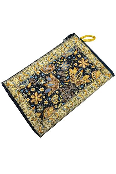 GALATA GIFT Women's Medium Size Wallet - Stylish, Zippered, Lined, Rug Patterned Coin Wallet 15x10