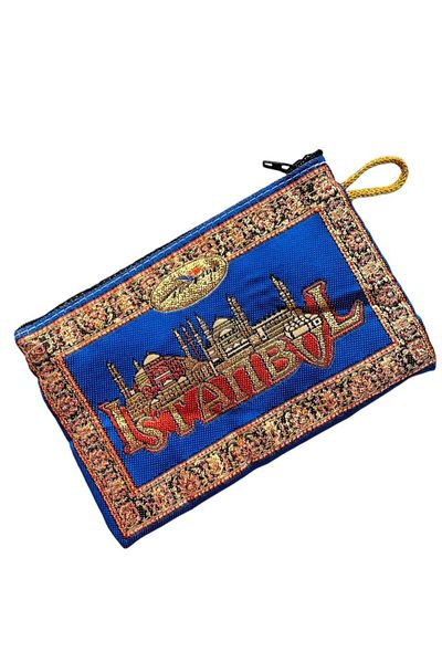 GALATA GIFT Portofel de damă de mărime medie - elegant, cu fermoar, căptușit, portofel pentru monede cu model Kilim 15x10