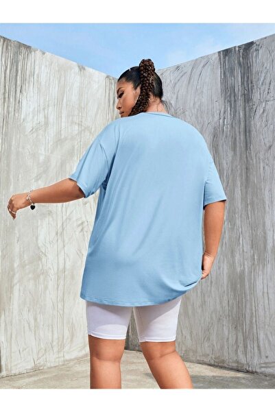 Altamira Μπλουζάκι Unisex Blue Face Printed Oversize