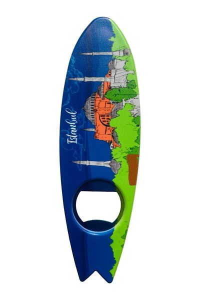 GALATA GIFT Magnet pentru deschizător de sticle în formă de pește cu tematică Istanbul - Deschizător de sifon, de sifon și de frigider