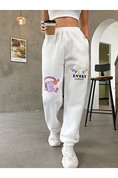 Altamira Γυναικεία αθλητική φόρμα Oversize με στάμπα Love Love με ελαστικά πόδια