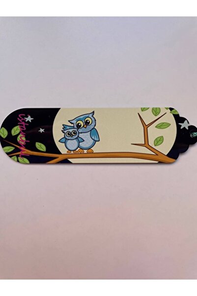 GALATA GIFT إشارة مرجعية على شكل شرابة مع أشكال البوم على فرع شجرة