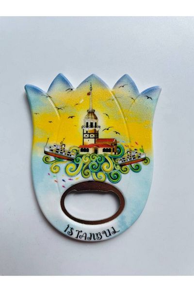 GALATA GIFT Tulip Shaped, Istanbul Themed Bottle Opener, Opener Magnet