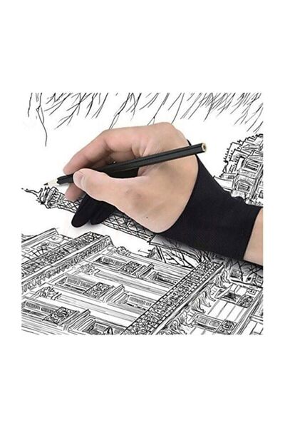 Asroya Ressam Sanatçı Çizim Eldiveni Standart Beden Likralı (20,5 CM X 8 CM X...