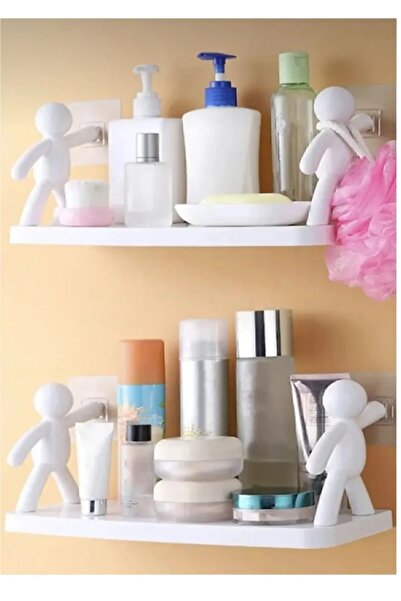 GODHLIFE Özel Rambo Raf Baharatlık Rafı Makyaj Malzeme Rafı Kendinden Yapışkanlı Banyo Mutfak Organizer Raf