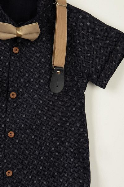 LULU Kids Boy's Summer Suit - Set of 4 with Bow Tie and Slopet