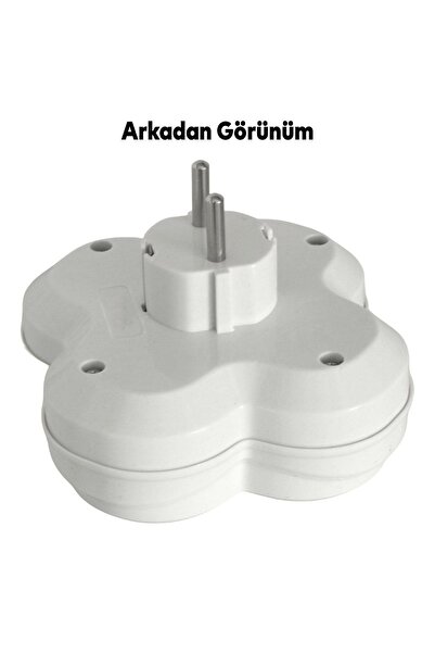 Golyat Dört Gözlü 4'lü Kablosuz Topraklı Çoklu Grup Priz Çoğaltma Dörtlü Fiş Piriz Sıva Üstü