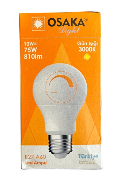 Osaka 10W (75W) 3000K (Günışığı) E27 Duylu Dim Edilebilir Led Ampul (2 Adet)