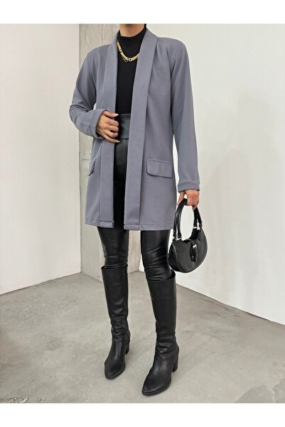 HİJABAYA Πτυσσόμενος γιακάς και μανίκι - Μπουφάν κρεπ με λεπτομέρεια τσέπης