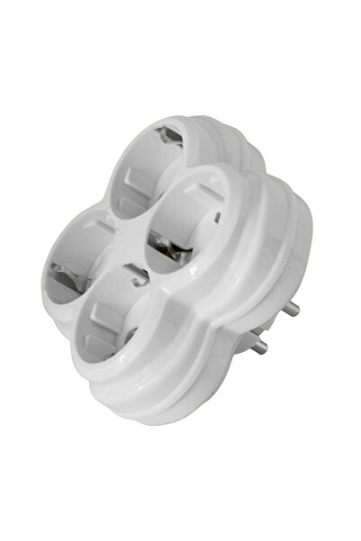 Golyat Dört Gözlü 4'lü Kablosuz Topraklı Çoklu Grup Priz Çoğaltma Dörtlü Fiş Piriz Sıva Üstü