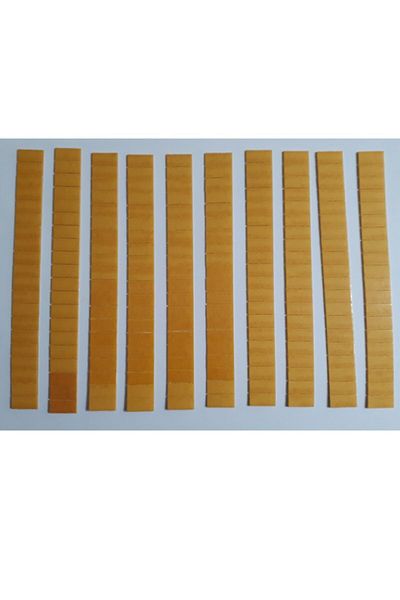 MİNAY HOME Double Sided Tape 10 Pieces ( Strip ) (20mm X 7mm 200 Pieces)
