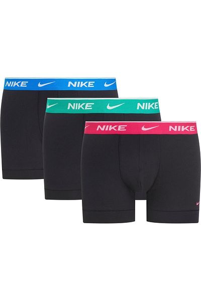 Nike Men's Nike Brand Logo Elastic Band Suitable for Daily Use Black-Black-Black1 Boxer 0000Ke1008-Mt