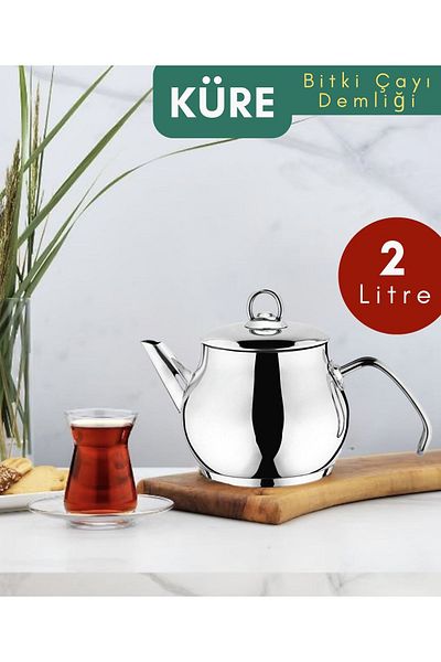 YUNUSOĞLU HOME Globe 2.00 Lt. Stainless Steel Herbal Tea Infuser