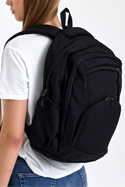 OBAY LİFE Quality Fabric Multi-Compartment Orthopedic Back Support Travel Lecture High School Middle Back School Bag