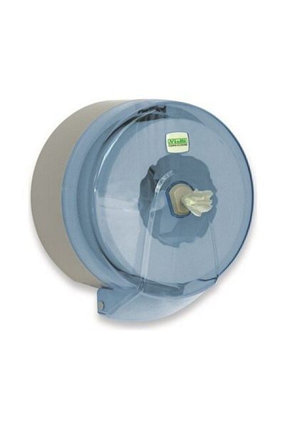Vialli K9t Large Internal Pull Toilet Paper Dispenser Apparatus - Transparent - Plastic - Internal Pull