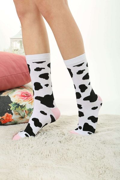 Socks Tunnel Πολύχρωμες κάλτσες με μοτίβο αγελάδας