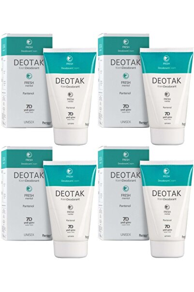 Deotak Krem Deodorant 35ML Fresh (Mentol) (4 Lü Set)