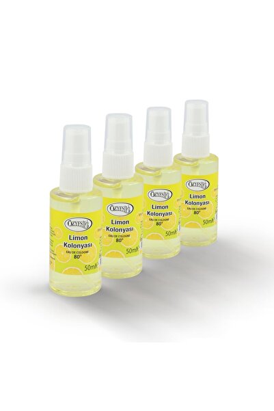 Özyeşil 50ml Sprey Limon Kolonyası - 4 Adet
