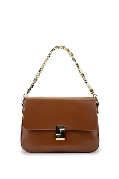Tamer Tanca Women's Shoulder Bag - Vegan Camel