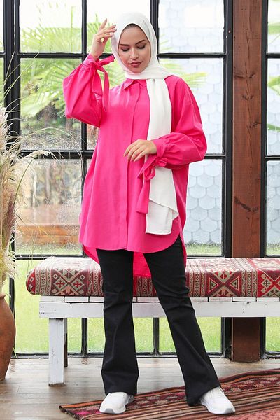 TOFİSA 10811-fussia Tunik