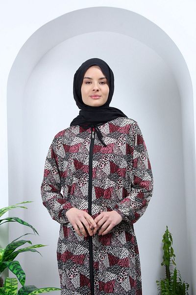 Kutay Collection Women's Seasonal Zippered Prayer Dress - Anti-Sweat Clothing and Flowy Ferace