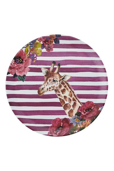 MIKASA Giraffe Patterned Melamine Tray 36cm