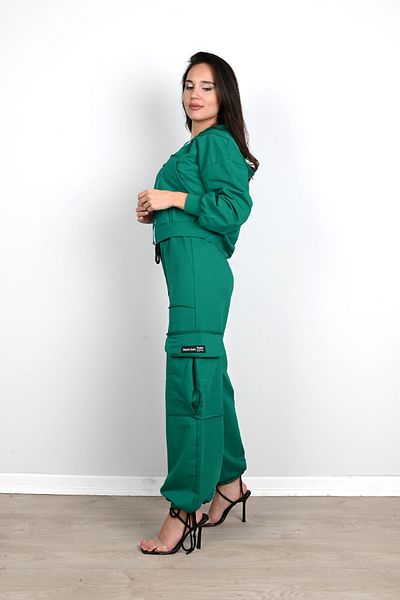 Koza Butik Γυναικεία αθλητική φόρμα Cargo Pocket Hooded Set 3916-24