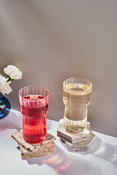 Perotti Stripe Set of 2 - 400ml Glass