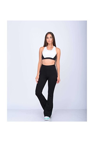 Momslab Crne lepršave helanke za žene