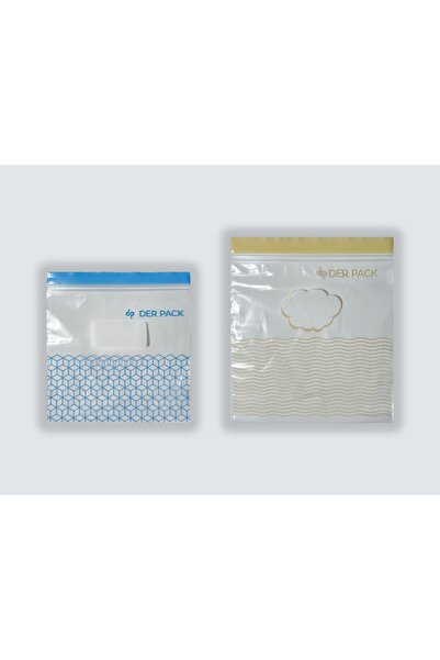 DER PACK Çift Kilitli Buzdolabı Poşeti 3'lü Set