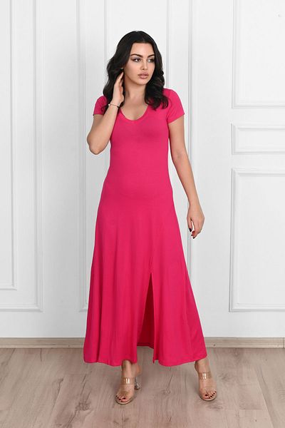 Koza Butik Rochie de damă cu detaliu cu fante 5174-23