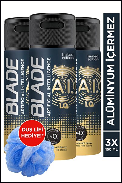 Blade Deep Chill Erkek Deodorant 3x150 Ml