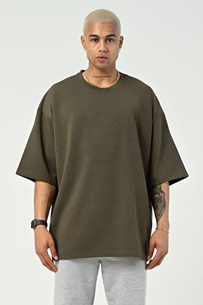 Tarzsokak Men's Oversize Tough Combed Cotton - Comfortable Short Sleeve Crew ...