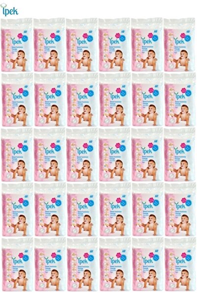 İpek Bebek Temizleme Pamuğu 1800 Adet (30pk*60) 1 Koli