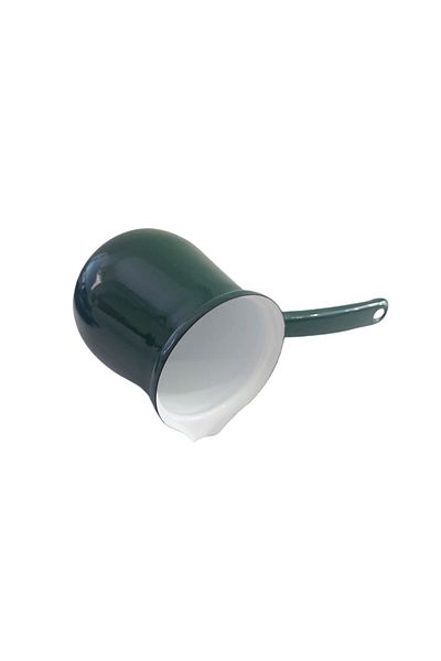 AHİR TİCARET Ebru Metal - Enameled Nostalgia Coffee Pot No:4