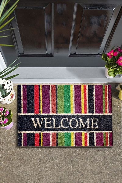 Chilai Home Tonos Color Special Design Indoor and Exterior PVC Door Mat