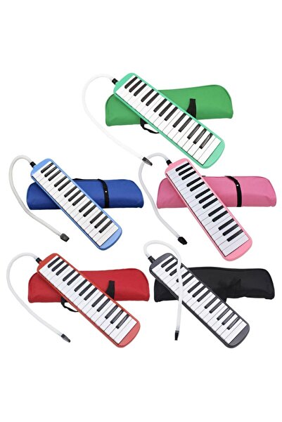 Genel Markalar Melodika 32 Tuşlu Çantalı Pembe Renk Bez Çantalı Taşıma Kulplu