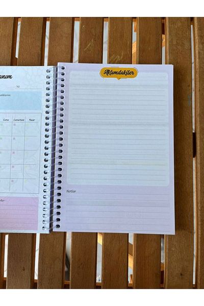 EyER Shoping Purple Timeless Weekly Planner - Hard Cover with Sticker and Spiral, Undated and Timeless Agenda