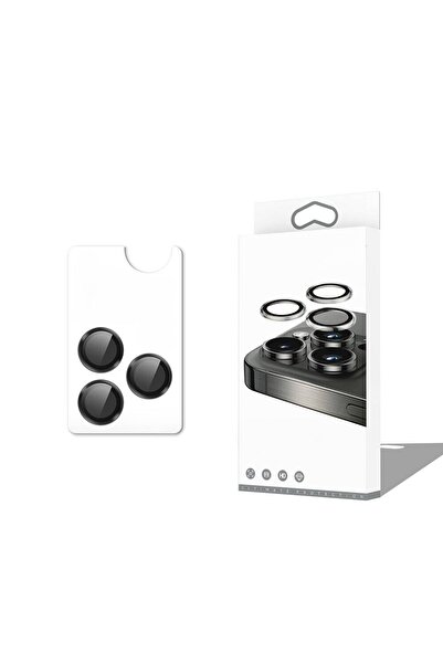 Gpack Apple iPhone 16 Pro Max Kamera Koruyucu Safir Cam Anti-Reflective CL12 Siyah