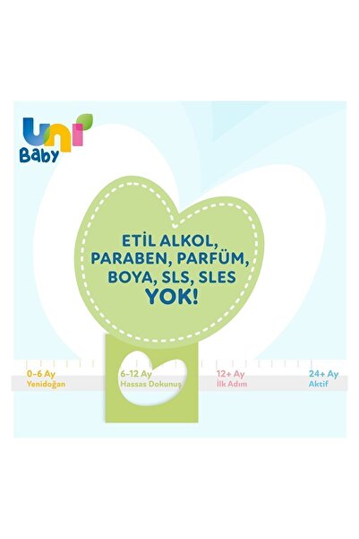 Uni Baby Hassas Dokunuş Islak Mendil 52 Li X 12 Adet